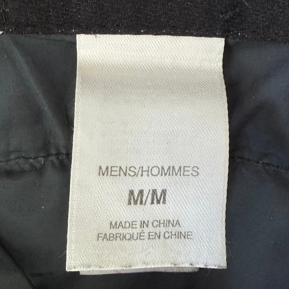 The North Face 550 Down Puffer Jacket Mens Medium Black‎ Quilted Full Zip Coat